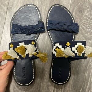 Soludos flat leather sandal